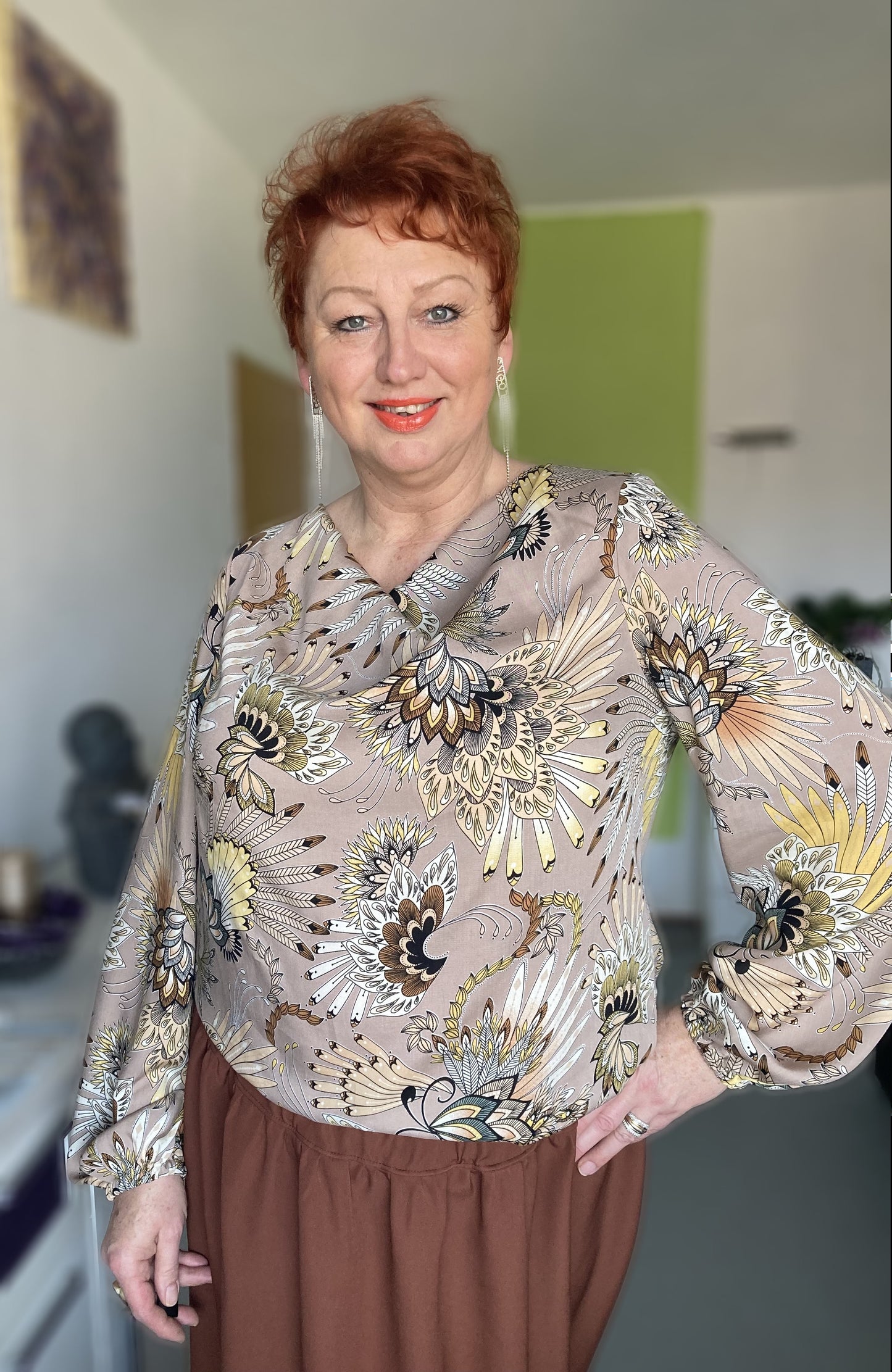 Waterfall blouse Besima