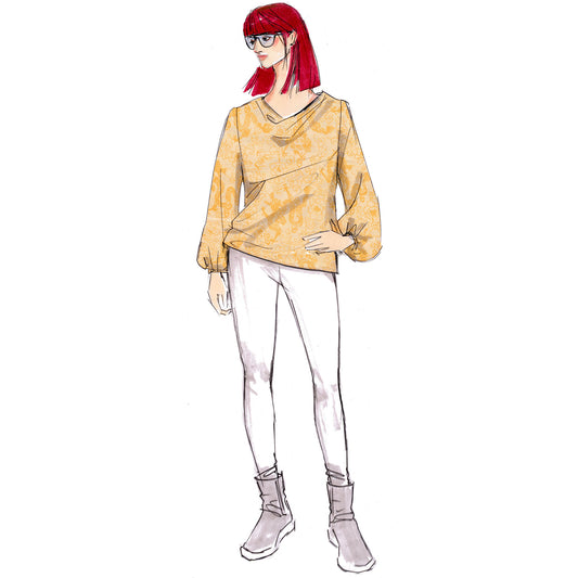 Wasserfallbluse Besima