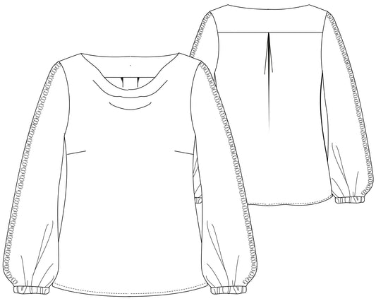 Wasserfallbluse Besima