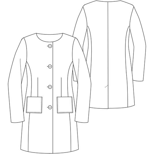 Premium Kurzmantel Ebony