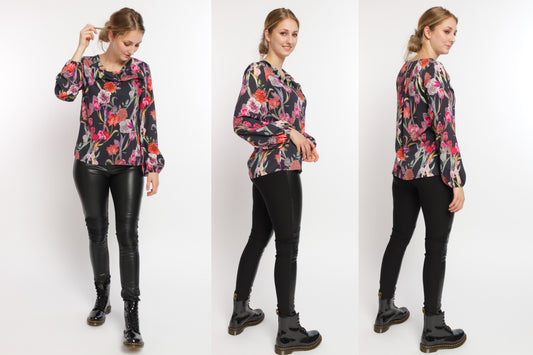 Nähanleitung Wasserfallbluse Besima