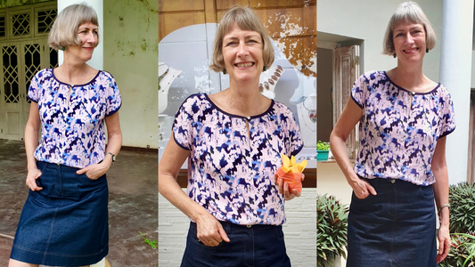 Nähanleitung Blusenshirt Marlene