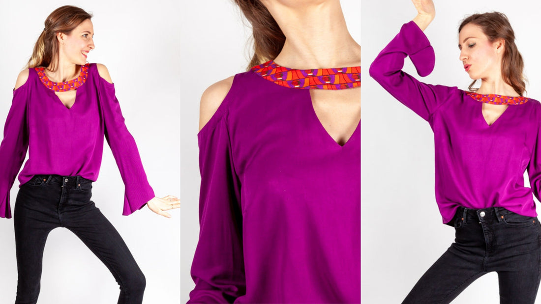 Nähanleitung Cut-Out Bluse Noemi