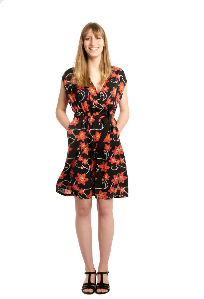 Nähanleitung Wickelkleid Olivia