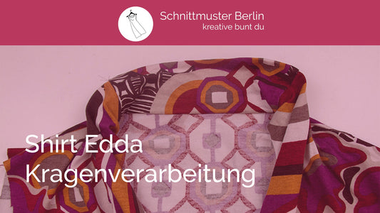Nähvideo – Kragenverarbeitung beim Knotenshirt “Edda”