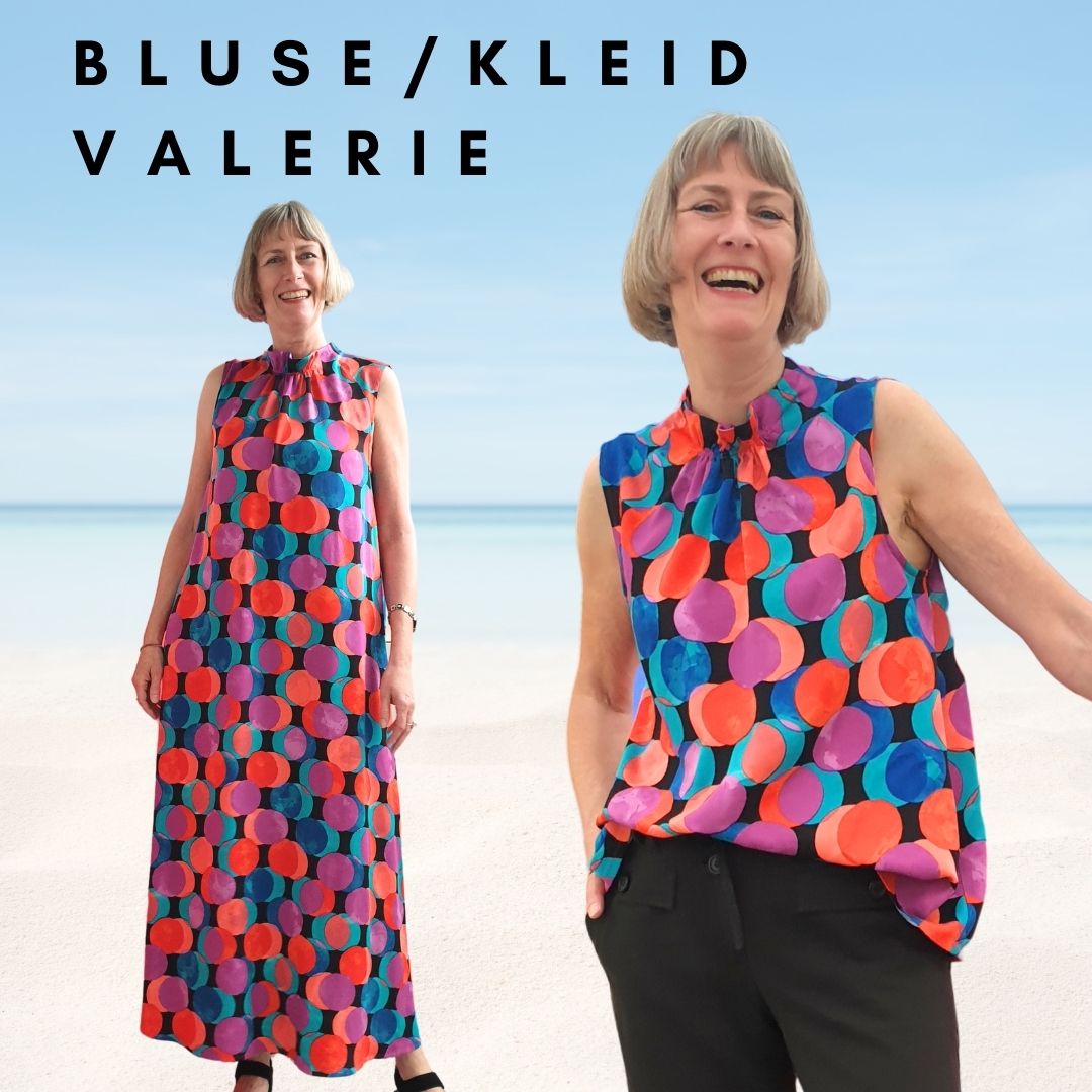 Bluse Valerie - Schnittmuster mit Patternhack zum Sommerkleid