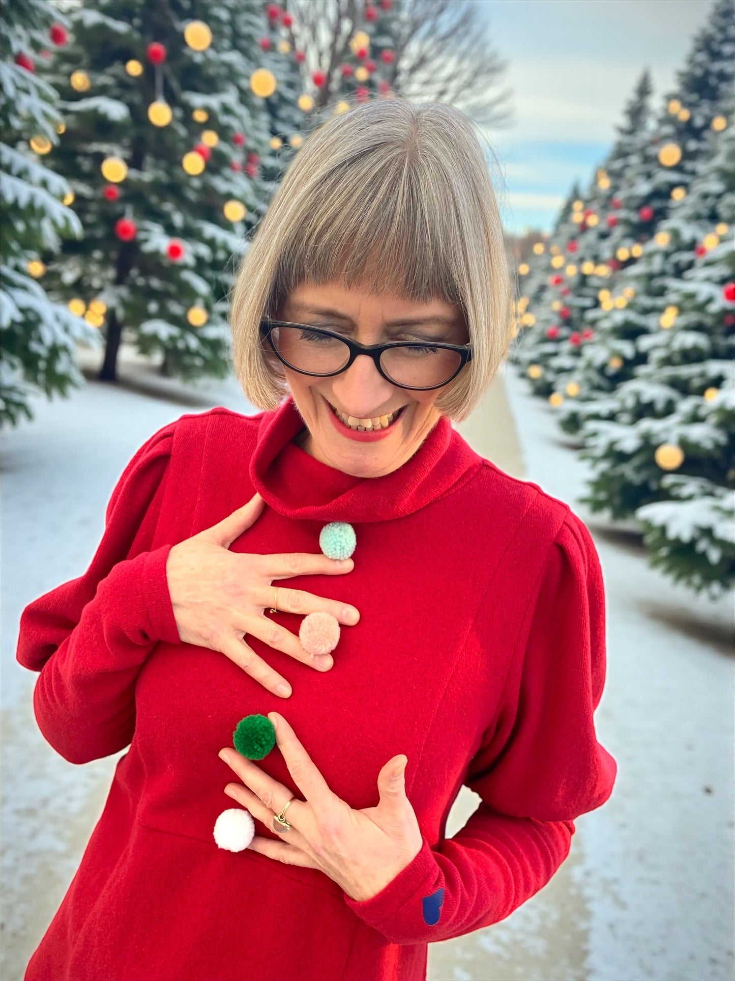 Premium Kleid Barcelona - mit Patternhack zum Pulli