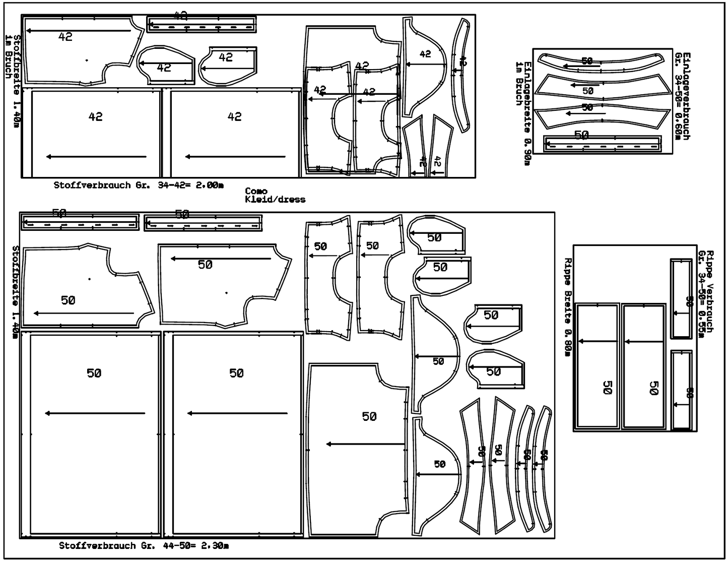 Bluse Como - Schnittmuster mit Add-ON zum Sommerkleid