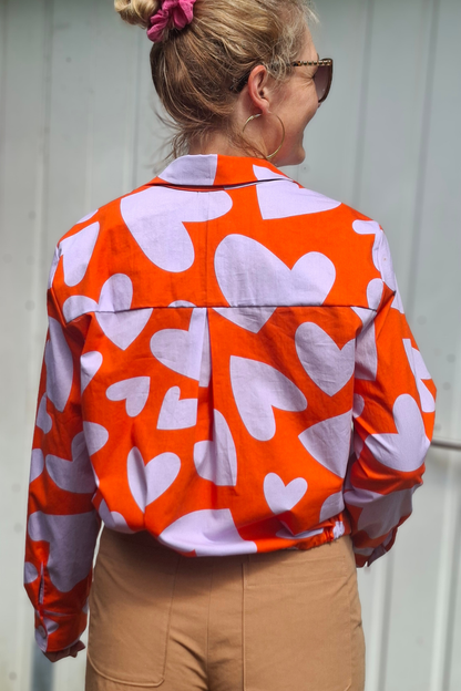 Add-On Hanifa Crop-Bluse