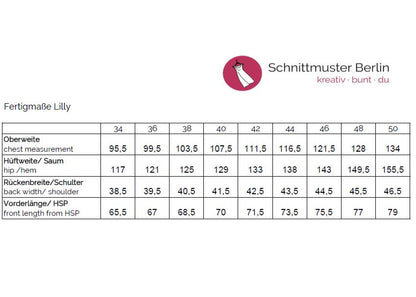 Bluse Lilly - Schnittmuster mit Patternhack zum Sommerkleid