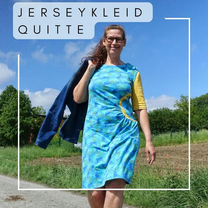 Premium Jerseykleid Quitte