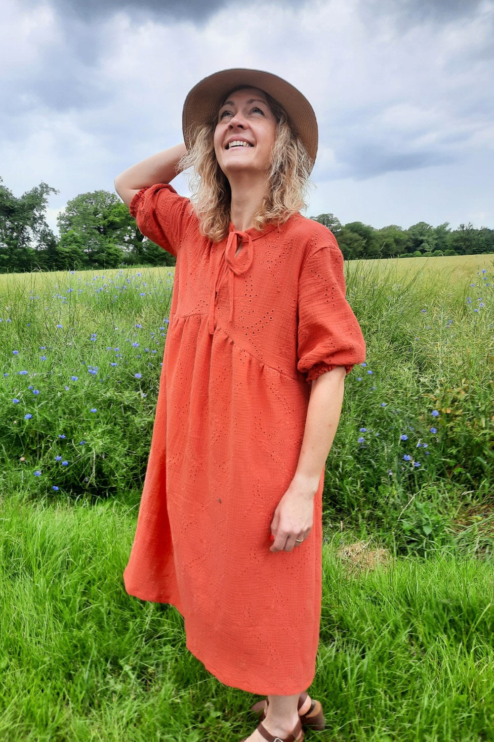 Boho Bluse Milla - Schnittmuster mit Patternhack zum Sommerkleid