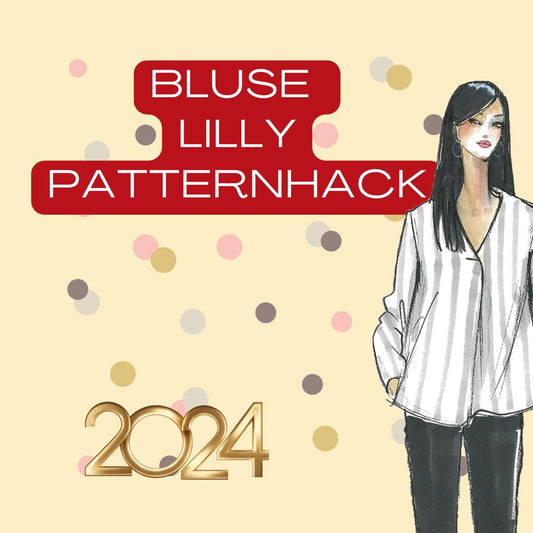 Bluse Lilly - Schnittmuster mit Patternhack zum Sommerkleid