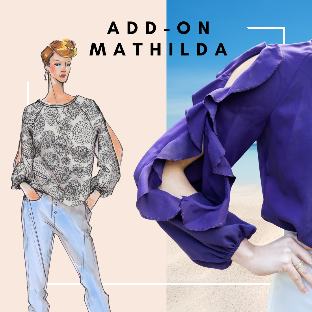 Add-On Bluse Mathilda Rüschenärmel