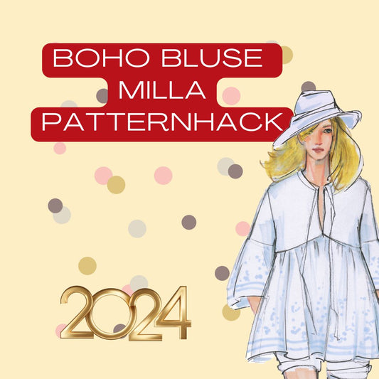 Boho Bluse Milla - Schnittmuster mit Patternhack zum Sommerkleid