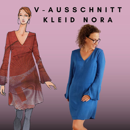 V-Ausschnitt Kleid Nora