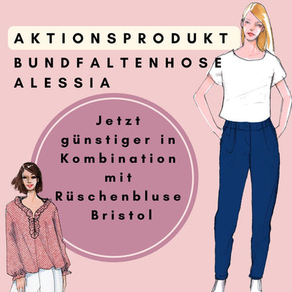 Bundfalten Hose Alessia