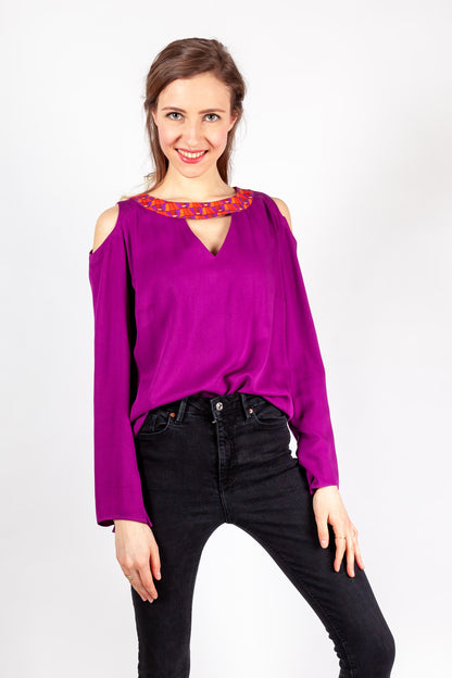 Cut-Out Bluse Noemi