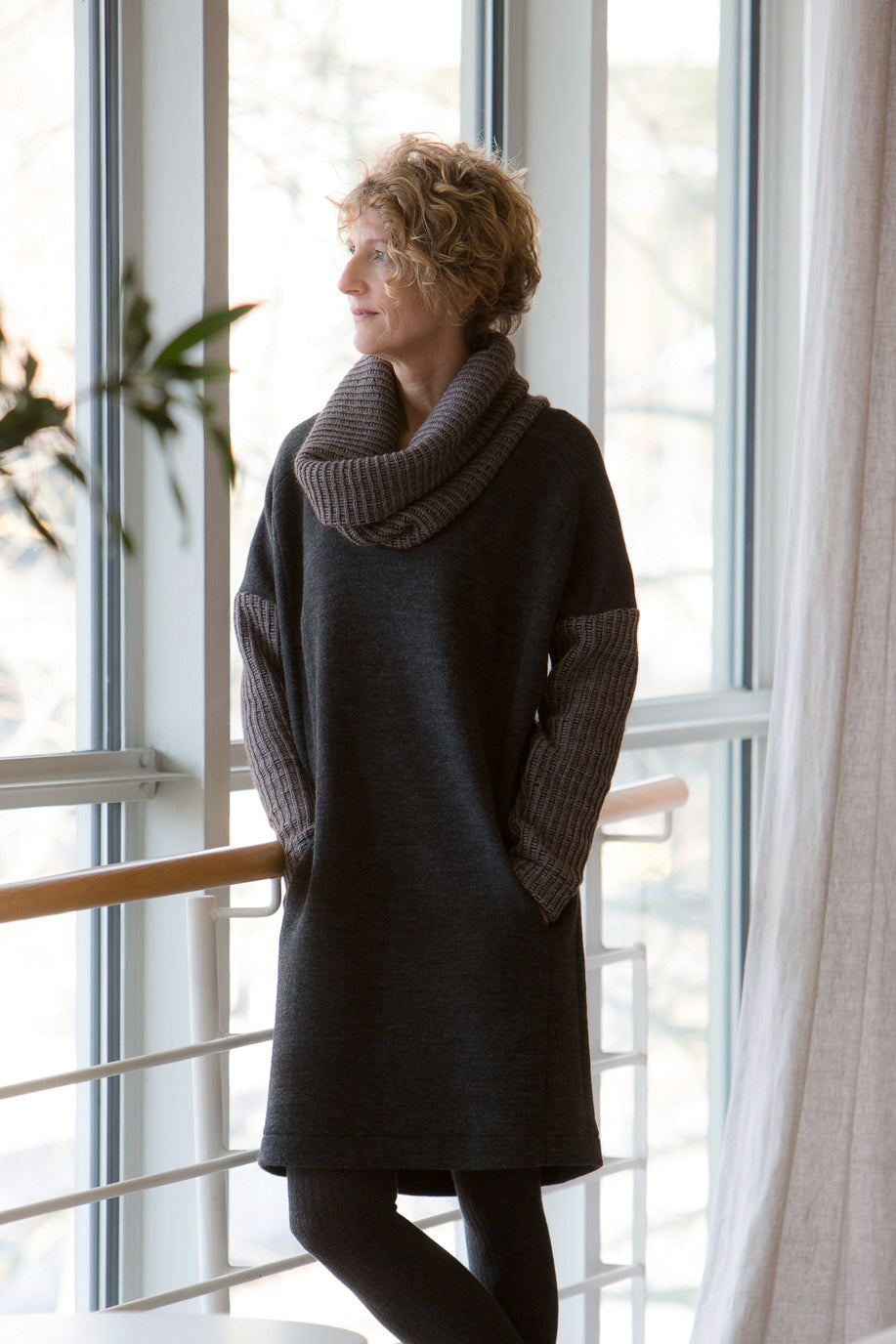 Stricken Longpullover Kleid Longpulli Cemre